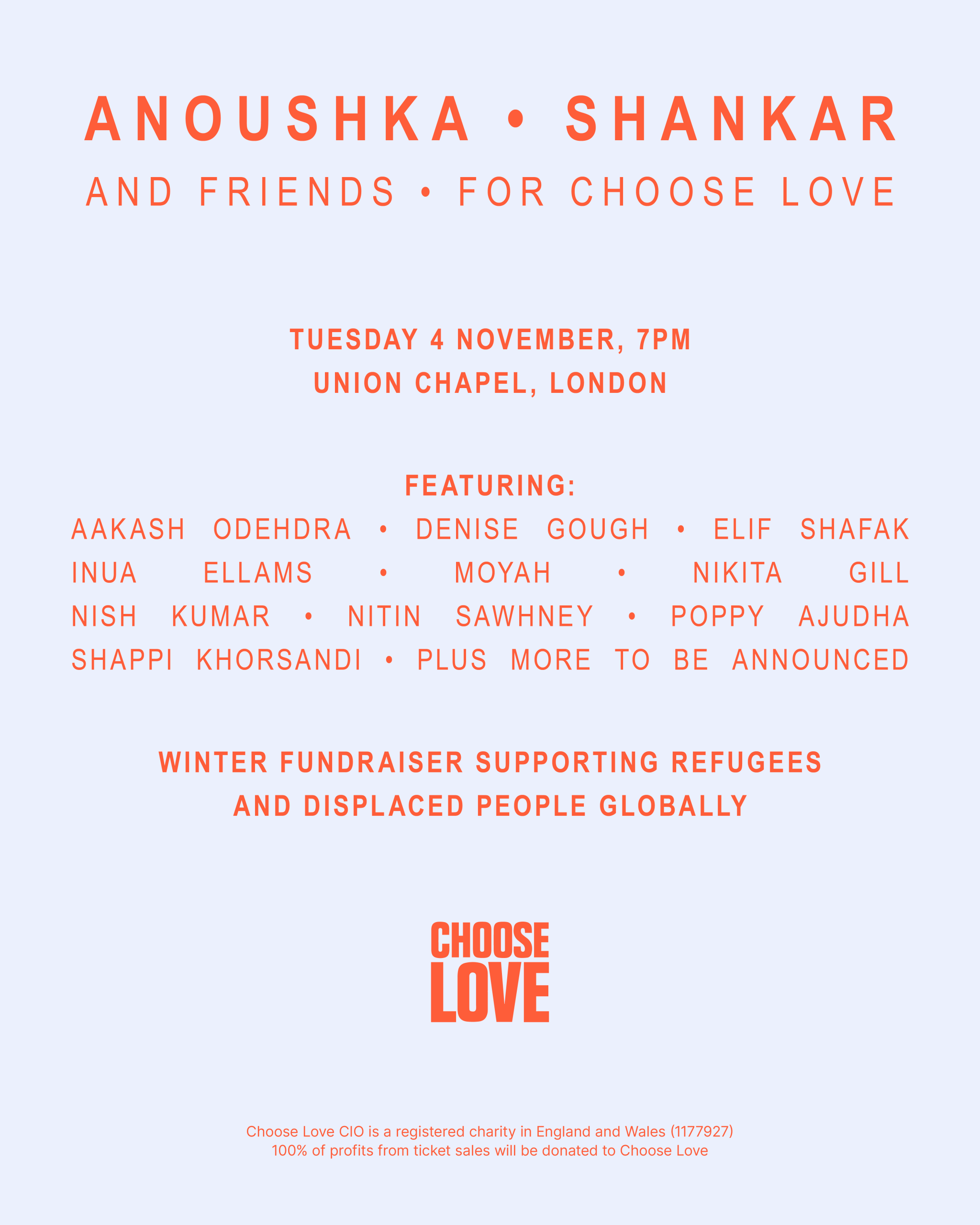 ANOUSHKA SHANKAR & FRIENDS FOR CHOOSE LOVE